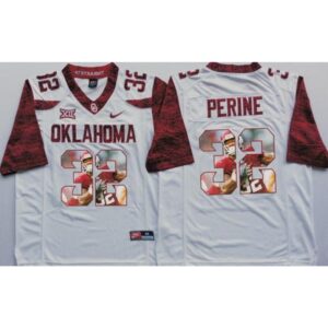 6861d28ec7c6a_1 Sooners #32 Samaje Perine White Player Fashion Stitched NCAA Jersey