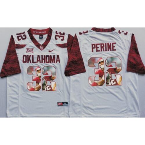 6861d28ec7c6a_1 Sooners #32 Samaje Perine White Player Fashion Stitched NCAA Jersey
