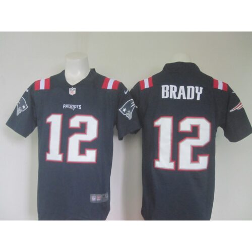 6861d2ae59515_1 Men's Patriots #12 Tom Brady Navy Limited Rush Stitched NFL Jersey