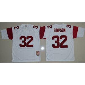 6861d2bc914a3_1 Trojans #32 O.J. Simpson White Stitched NCAA Jersey