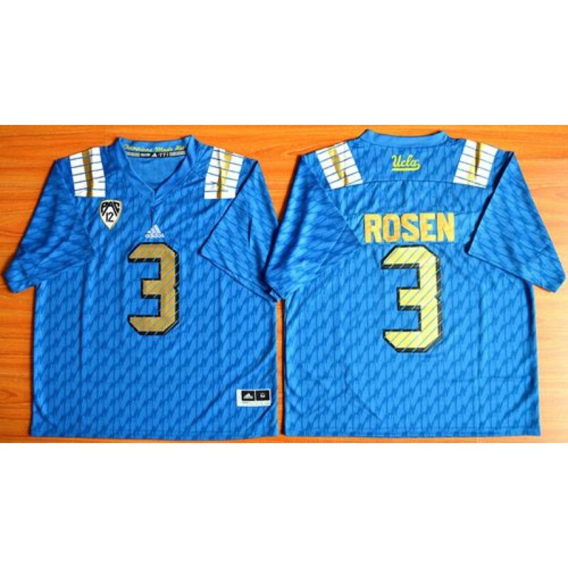6861d34f5b627_1 Bruins #3 Josh Rosen Blue PAC-12 Patch Stitched NCAA Jersey