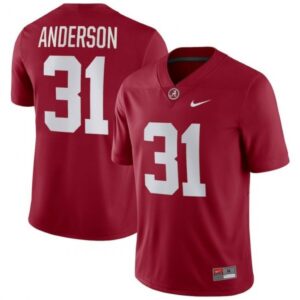 6861d3623e0d2_1 Men's Alabama Crimson Tide #31 Will Anderson Red Stitched Football Jersey