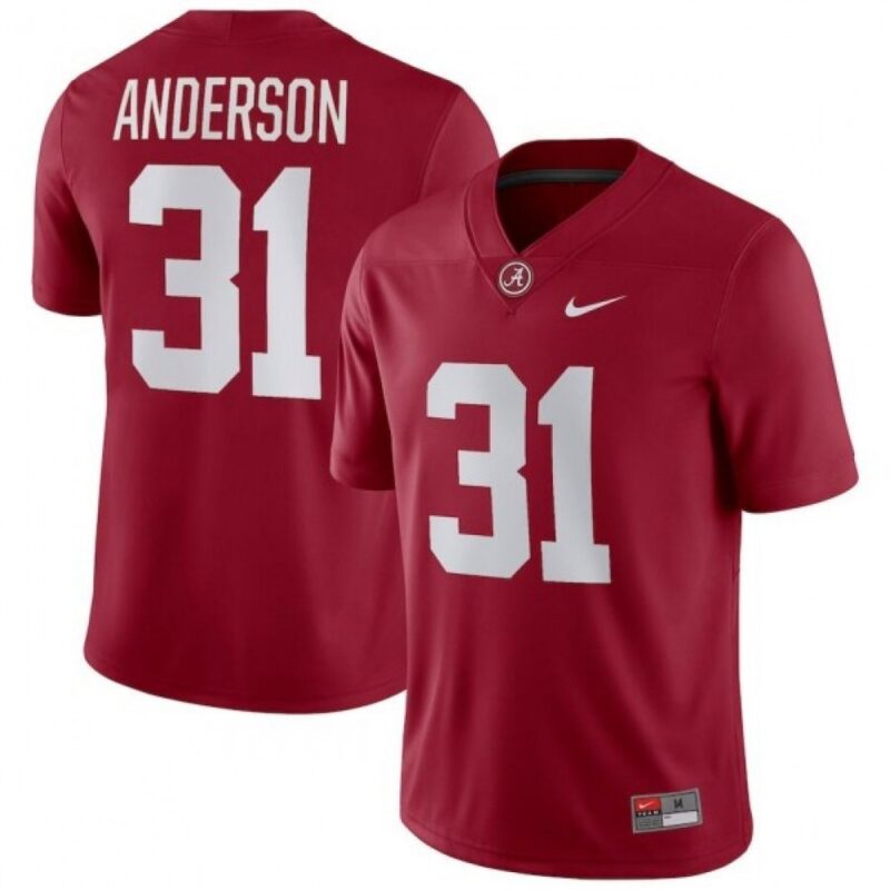 6861d3623e0d2_1 Men's Alabama Crimson Tide #31 Will Anderson Red Stitched Football Jersey