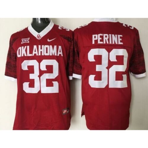 6861d368c8dde_1 Sooners #32 Samaje Perine Red New XII Stitched NCAA Jersey