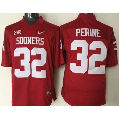 6861d36c1f006_1 Sooners #32 Samaje Perine Red XII Stitched NCAA Jersey