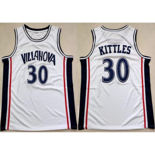 6861d3728a18d_1 Villanova Wildcats #30 Kerry Kittles White 1996-97 College Basketball Stitched Jersey