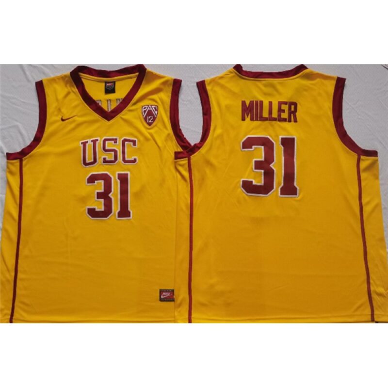 6861d383a74f4_1 Men's USC Trojans #31 Cheryl Miller Yellow Stitched Jersey