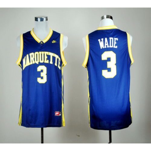 6861d39533cbf_1 Golden Eagles #3 Dwyane Wade Blue Basketball Stitched NCAA Jersey