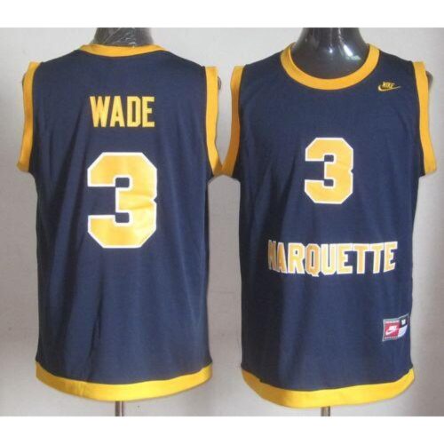 6861d39892d4b_1 Golden Eagles #3 Dwyane Wade Navy Blue Basketball Stitched NCAA Jersey