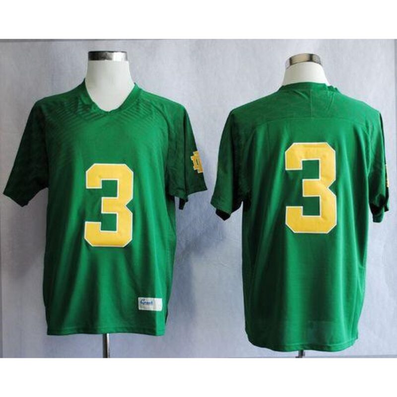 6861d3cde6edf_1 Fighting Irish #3 Joe Montana Green Stitched NCAA Jersey