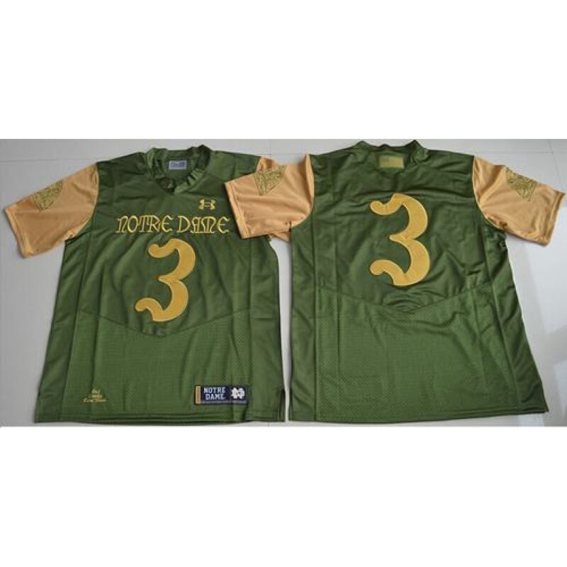 6861d3d142ded_1 Fighting Irish #3 Joe Montana Green Under Armour Shamrock Series Stitched NCAA Jersey