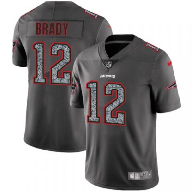 6861d3f966644_1 Men's New England Patriots #12 Tom Brady 2019 Gray Fashion Static Limited Stitched NFL Jersey
