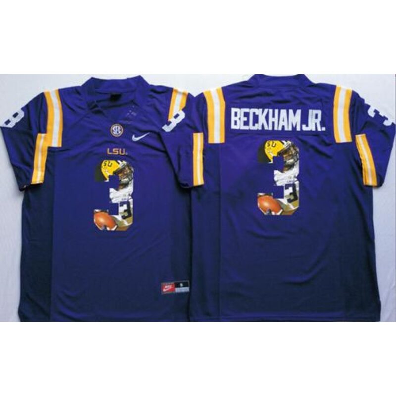 6861d418dad57_1 LSU Tigers #3 Odell Beckham Jr Purple Player Fashion Stitched NCAA Jersey