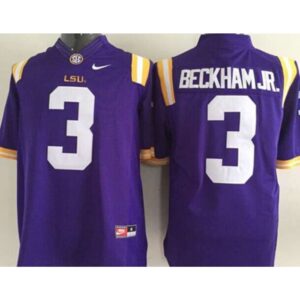 6861d41c101c0_1 LSU Tigers #3 Odell Beckham Jr Purple Stitched NCAA Jersey