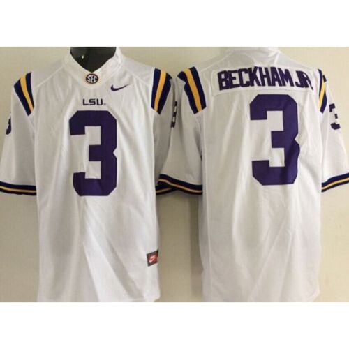6861d422bb618_1 LSU Tigers #3 Odell Beckham Jr White Stitched NCAA Jersey