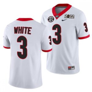 6861d44a53e17_1 Men's Georgia Bulldogs #3 Zamir White 2022 Patch White College Football Stitched Jersey