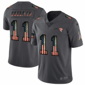 6861d45403d90_1 Men's New England Patriots #11 Julian Edelman Grey 2019 Salute To Service USA Flag Fashion Limited Stitched NFL Jersey
