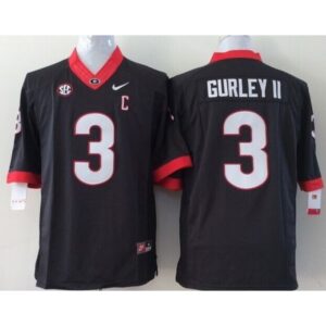 6861d456ea719_1 Bulldogs #3 Todd Gurley II Black Stitched Youth NCAA Jersey