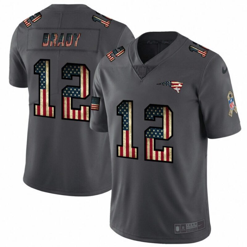 6861d4574ca90_1 Men's New England Patriots #12 Tom Brady Grey 2019 Salute To Service USA Flag Fashion Limited Stitched NFL Jersey