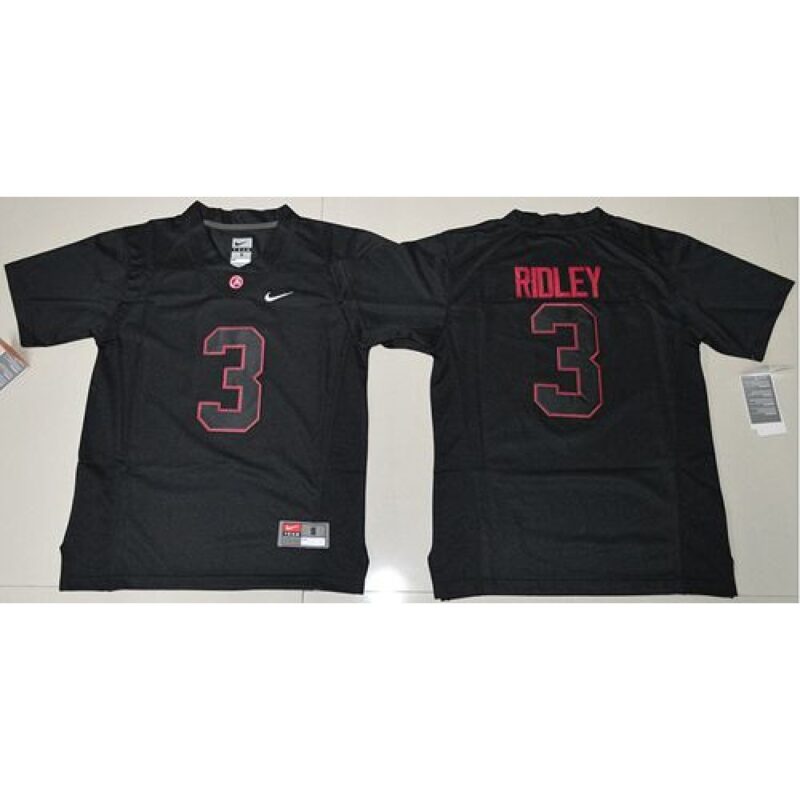 6861d495efc95_1 Crimson Tide #3 Calvin Ridley Blackout Limited Stitched Youth NCAA Jersey