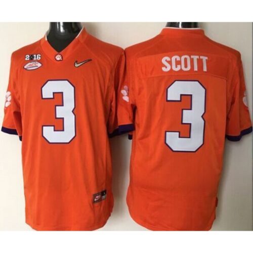 6861d49f60ac7_1 Tigers #3 Artavis Scott Orange 2016 National Championship Stitched NCAA Jersey