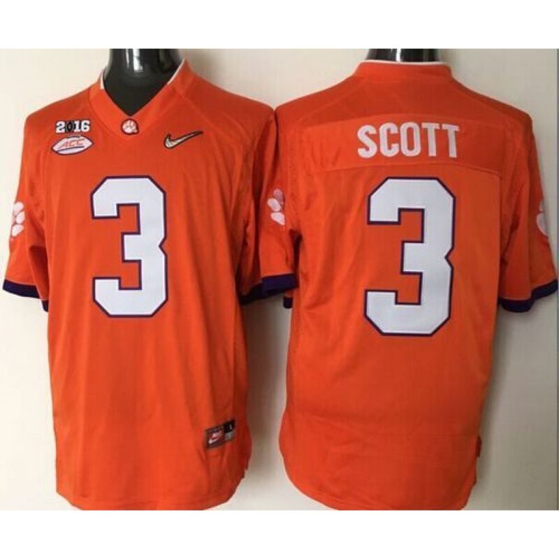 6861d49f60ac7_1 Tigers #3 Artavis Scott Orange 2016 National Championship Stitched NCAA Jersey