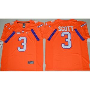 6861d4a2ab210_1 Tigers #3 Artavis Scott Orange Limited Stitched NCAA Jersey