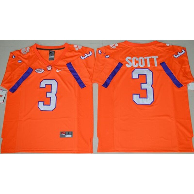 6861d4a2ab210_1 Tigers #3 Artavis Scott Orange Limited Stitched NCAA Jersey