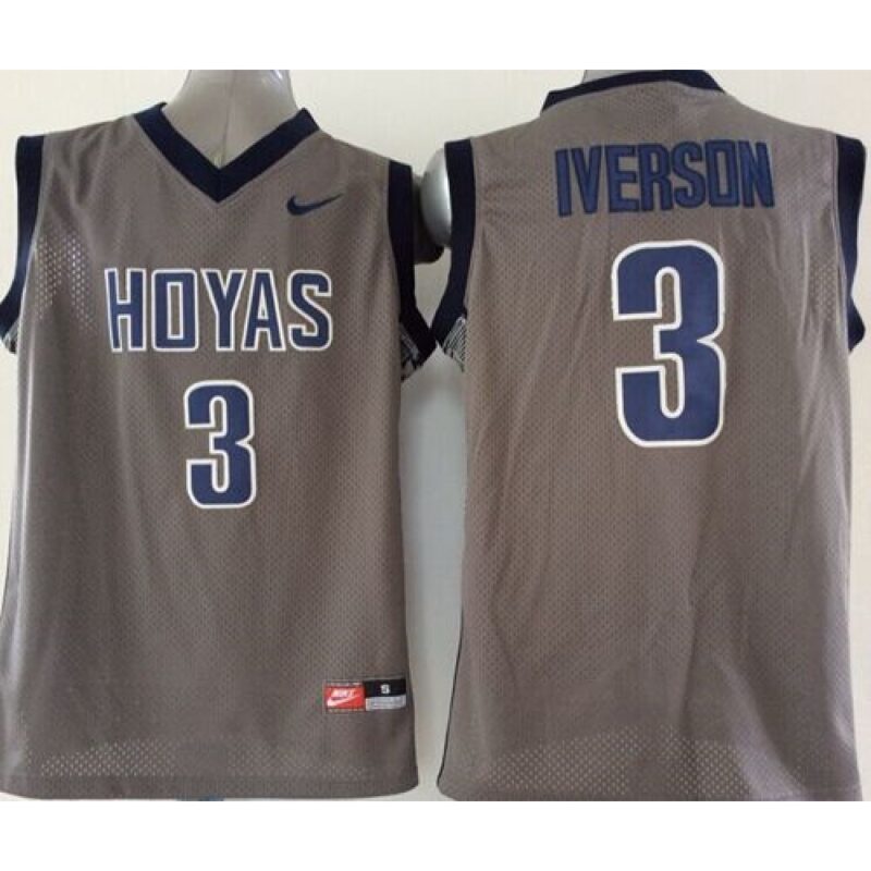6861d4b6d1808_1 Hoyas #3 Allen Iverson Grey Basketball Stitched NCAA Jersey