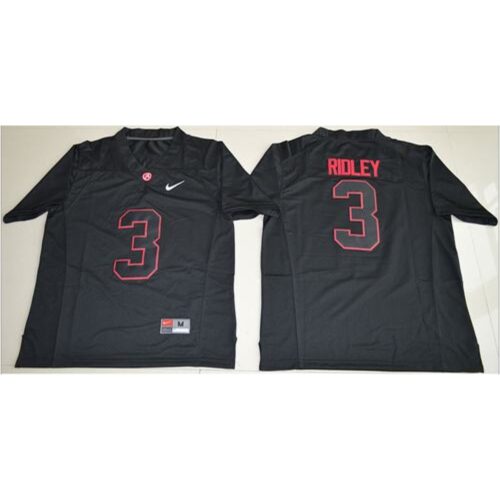 6861d4e8e6f8a_1 Crimson Tide #3 Calvin Ridley Blackout Limited Stitched NCAA Jersey