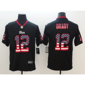 6861d55c46c8e_1 Men's New England Patriots #12 Tom Brady Black 2018 USA Flag Color Rush Limited Fashion NFL Stitched Jersey