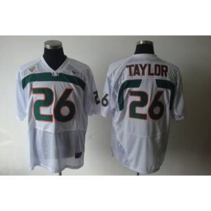 6861d59cdc54a_1 Hurricanes #26 Sean Taylor White Stitched NCAA Jerseys