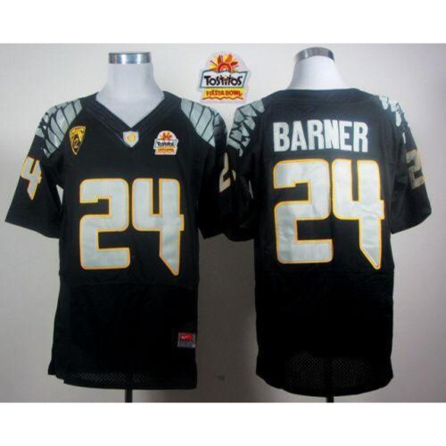 6861d5e2bab6f_1 Ducks #24 Kenjon Barner Black Elite PAC-12 Patch Tostitos Fiesta Bowl Stitched NCAA Jersey