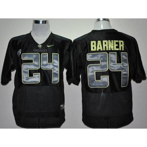 6861d5e5b3a1c_1 Ducks #24 Kenjon Barner Black With PAC-12 Patch Stitched NCAA Jersey