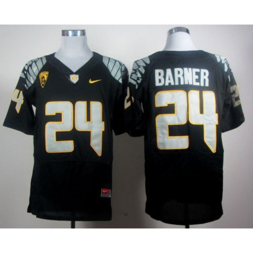6861d5ec4f7e9_1 Ducks #24 Kenjon Barner Black Elite PAC-12 Patch Stitched NCAA Jersey
