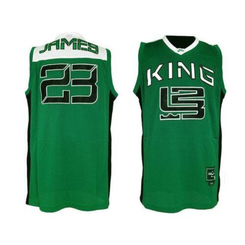 6861d6152a7ce_1 Fighting Irish #23 Lebron James Green Basketball Throwback Stitched NCAA Jersey