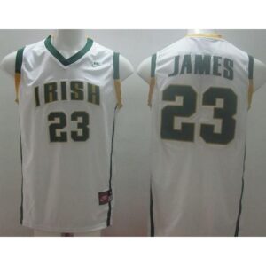 6861d618663a7_1 Fighting Irish #23 Lebron James White Basketball Stitched NCAA Jersey