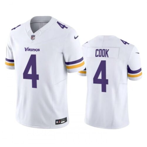 6861d62682c69_1 Men's Minnesota Vikings #4 Dalvin Cook White 2023 F.U.S.E. Vapor Untouchable Stitched Jersey