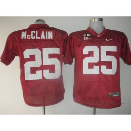 6861d6291048a_1 Crimson Tide #25 Rolando McClain Red 2016 College Football Playoff National Championship Patch Stitched NCAA Jersey