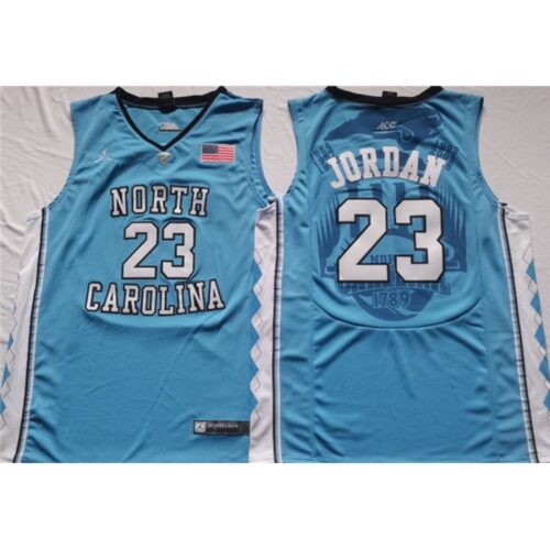 6861d63ade171_1 Men's North Carolina Tar Heels #23 Michael Jordan Light Blue Stitched Jersey