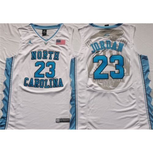 6861d641d2e48_1 Men's North Carolina Tar Heels #23 Michael Jordan White Stitched Jersey
