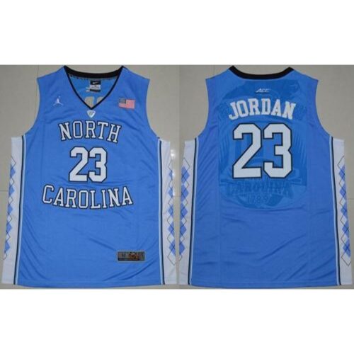 6861d64bca4c4_1 North Carolina #23 Michael Jordan Blue Stitched NCAA Jersey