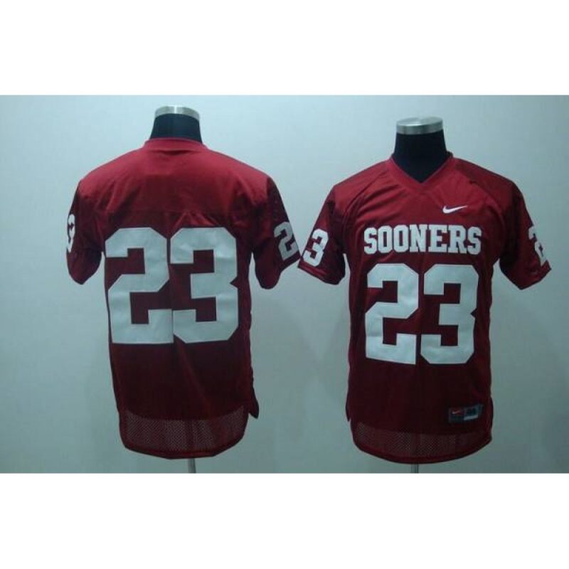 6861d659a3389_1 Sooners #23 Allen Patrick Red Stitched NCAA Jersey