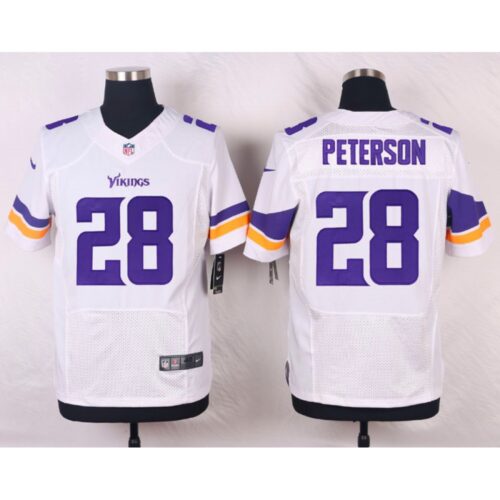 6861d65b8e869_1 Vikings #28 Adrian Peterson White Team Color Men's Stitched NFL Elite Jersey