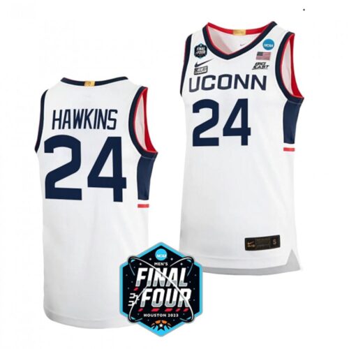 6861d6862b537_1 Men's UConn Huskies #24 Jordan Hawkins White Stitched Basketball Jersey