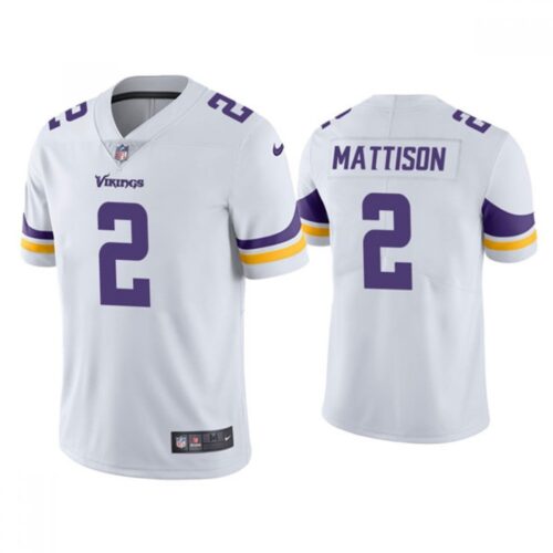 6861d68ab22ae_1 Men's Minnesota Vikings #2 Alexander Mattison White Vapor Untouchable Limited Stitched Jersey