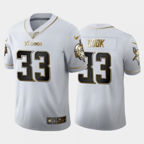 6861d69780298_1 Men's Minnesota Vikings #33 Dalvin Cook White 2019 100th Season Golden Edition Limited Stitched NFL Jersey