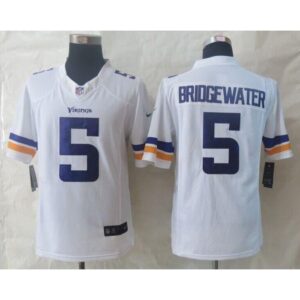 6861d6a1c3c02_1 Vikings #5 Teddy Bridgewater White Men's Stitched NFL Limited Jersey