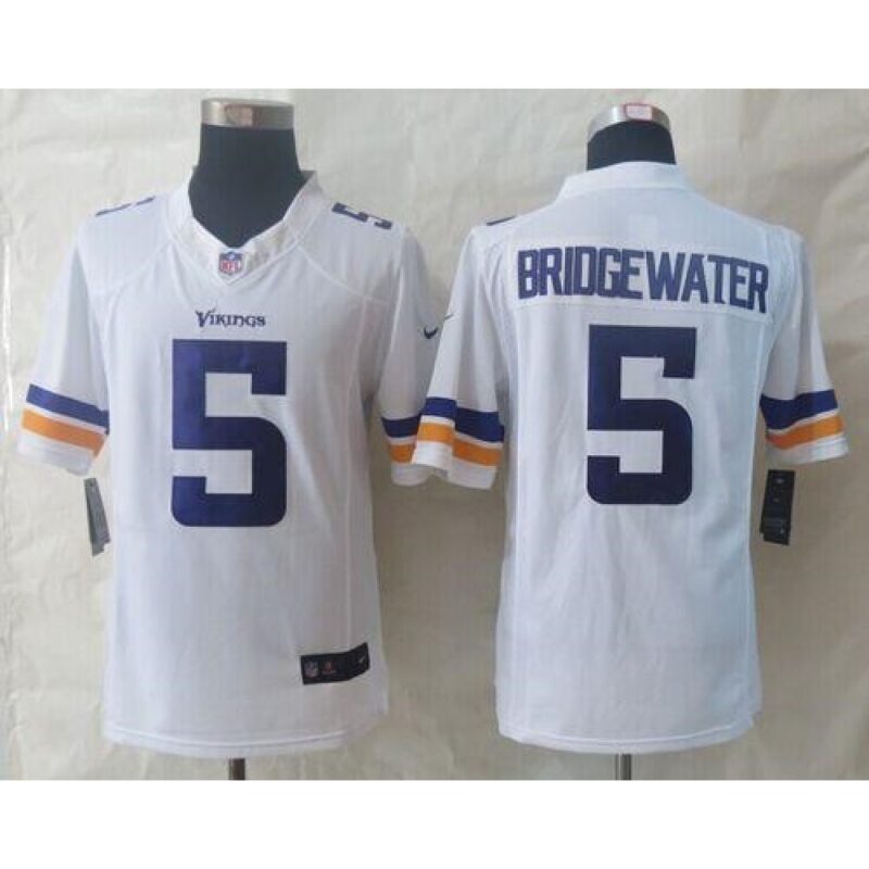 6861d6a1c3c02_1 Vikings #5 Teddy Bridgewater White Men's Stitched NFL Limited Jersey