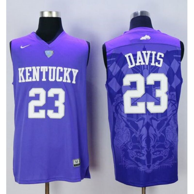 6861d6b211d12_1 Wildcats #23 Anthony Davis Blue Basketball Stitched NCAA Jersey